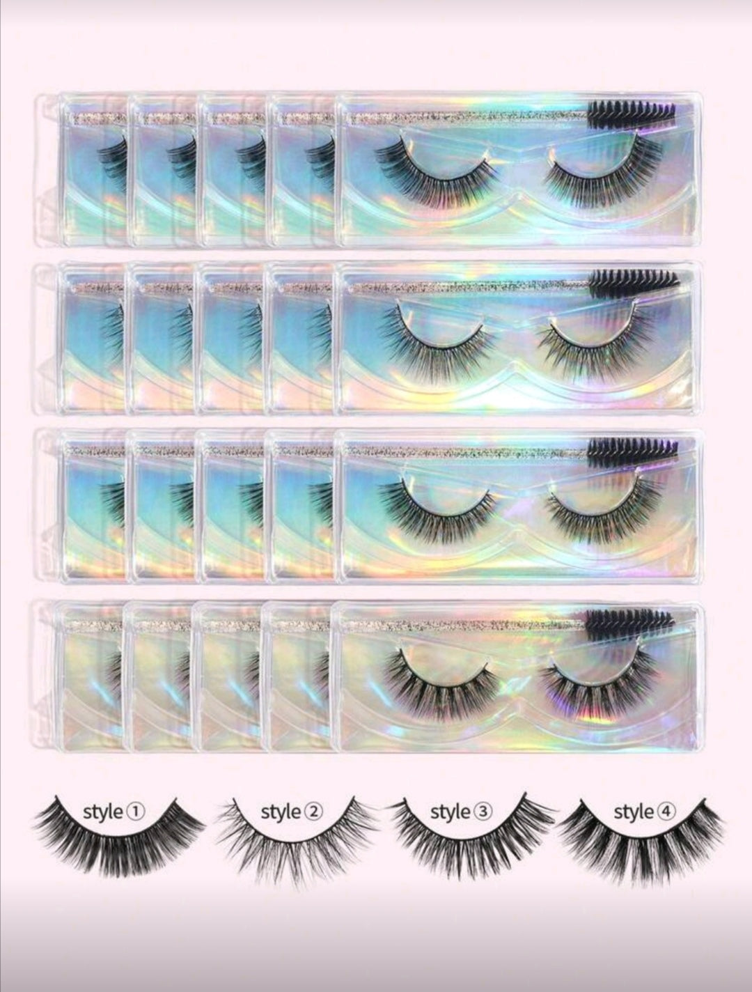 MAGEFY Natural Crossover Volume False Eyelashes 4 Styles Of Eye Lashes