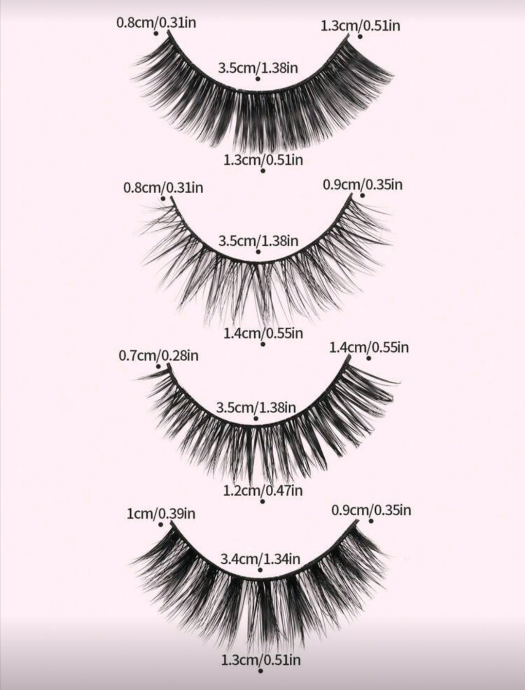 MAGEFY Natural Crossover Volume False Eyelashes 4 Styles Of Eye Lashes