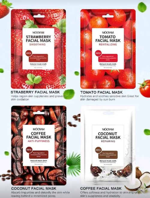 MOOYAM Brightening Fruit Mask, Fresh Fruit Collection